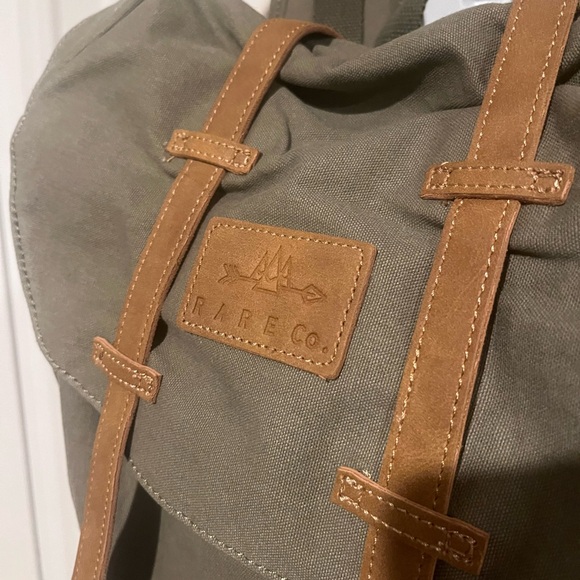 Olive Green Backpack - Picture 2 of 8